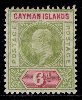 cayman-islands-edvii-sg14-6d-olive-rose-m-mint-cat-48