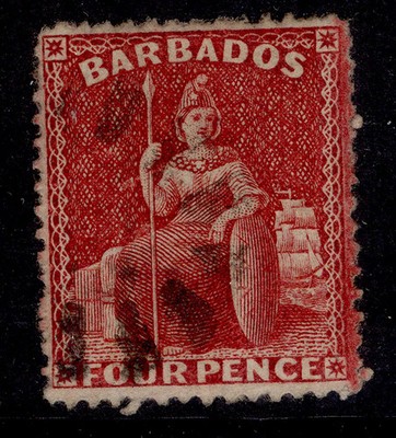 barbados-qv-sg77-4d-carmine-fine-used