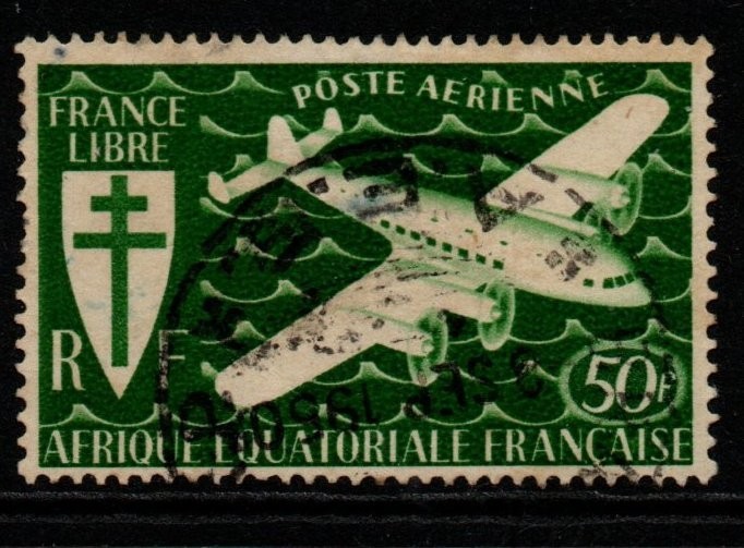 french-equatorial-africa-sg183-1941-50f-free-french-issue-air-stamp-fine-used