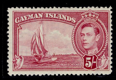 cayman-islands-gvi-sg125-5s-carmine-lake-m-mint-cat-45