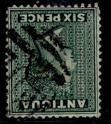 antigua-qv-sg18y-6d-blue-green-fine-used-cat-85-wmk-inv-rev