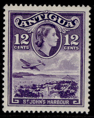 antigua-qeii-sg128-12c-violet-m-mint