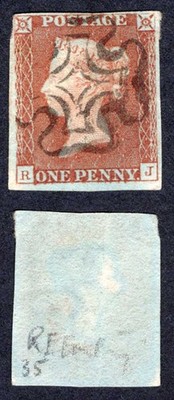 1841-penny-red-rj-four-margins-creased-scottish-maltese-cross