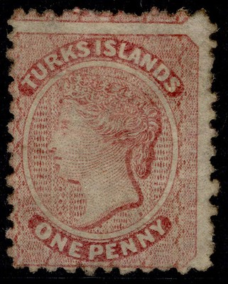 turks-caicos-islands-qv-sg1-1d-dull-rose-unused-cat-70-no-wmk