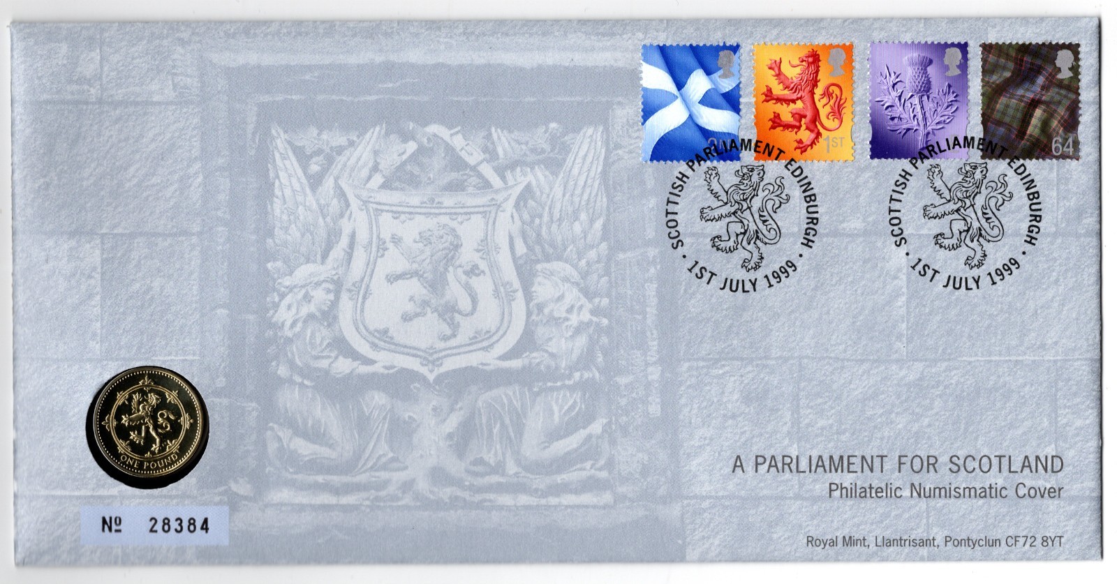 royal-mail-royal-mint-1999-a-parliament-for-scotland-1-coin-cover-no-26384