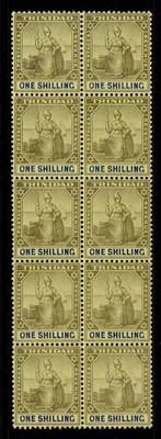 trinidad-edvii-sg131-1s-black-blue-yellow-nh-mint-cat-200-block-x10