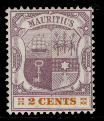 mauritius-qv-sg128-2c-dull-purple-orange-lh-mint