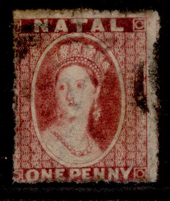 south-africa-natal-qv-sg15-1d-rose-red-used-cat-110
