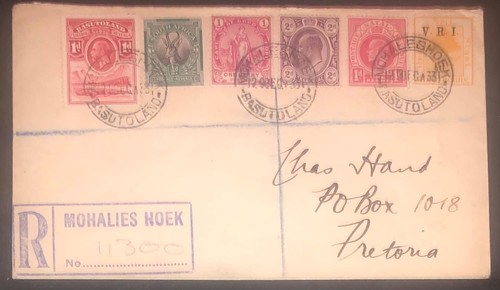 1933-basutoland-registered-cover-mohaleshoek-to-pretoria-mixed-reign-and-state
