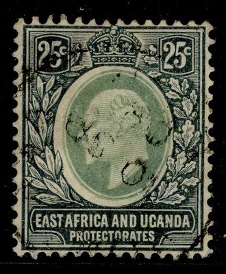 east-africa-and-uganda-edvii-sg40-25c-grey-green-black-used