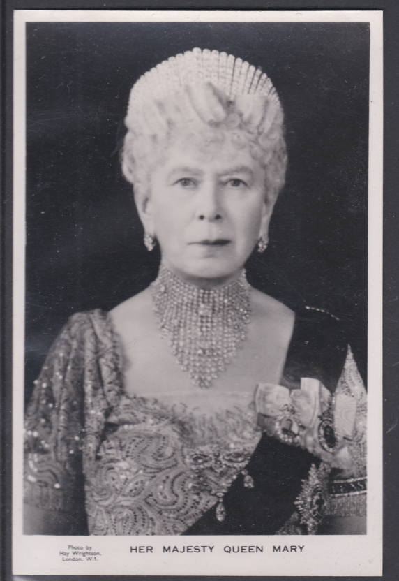 tuck-s-1947-hay-wrightson-ltd-queen-mary-of-teck-unused-vintage-postcard