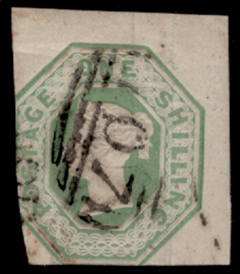 gb-qv-sg54-scarce-1s-pale-green-cut-square-used-cat-1000