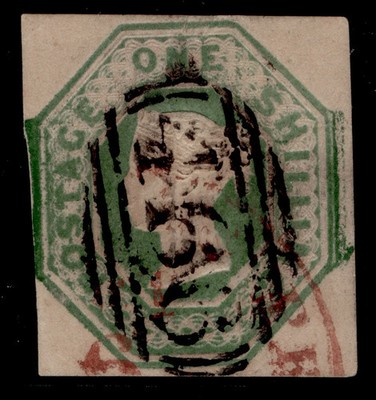 gb-qv-sg55-scarce-1s-green-cut-square-used-cat-750
