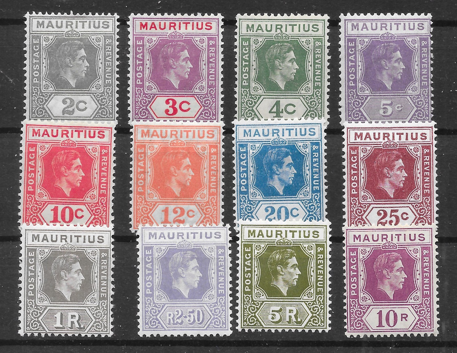 mauritius-sg252-63a-1938-49-definitive-set-mtd-mint