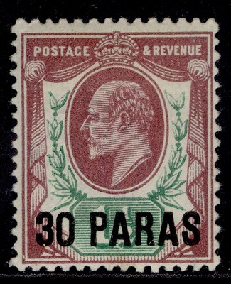 british-levant-edvii-sg16-30pa-on-1d-pale-dull-purple-green-m-mint-cat-20