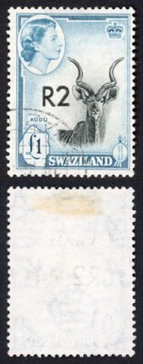 swaziland-sg77a-2r-on-one-pound-type-ii-surcharge-cds-used-cat-30-pounds