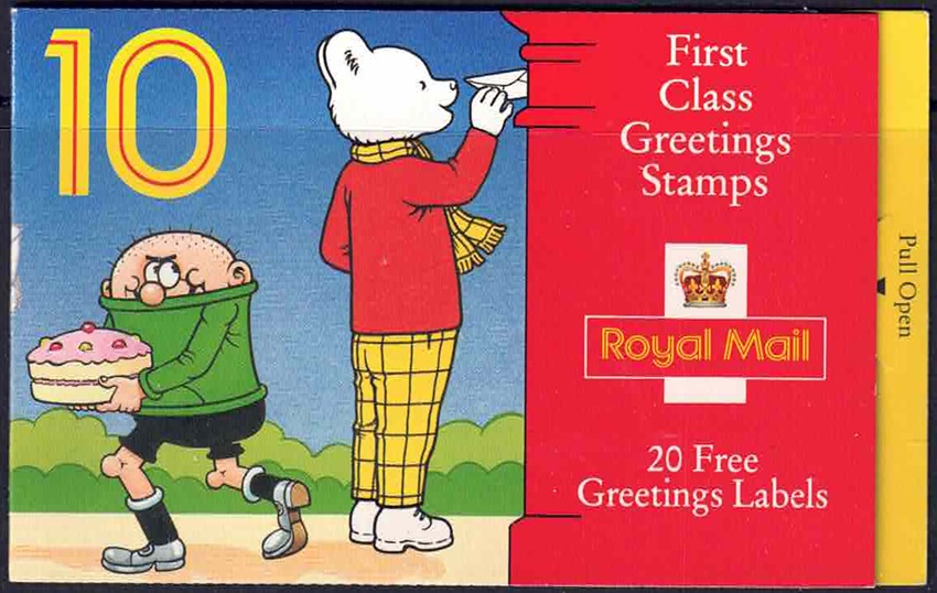 qeii-1993-greetings-children-s-characters-design-barcode-booklet-nbsp-kx5-complete-cylinder-b1a-b1f