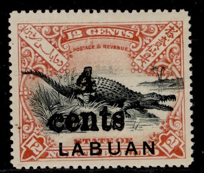north-borneo-labuan-edvii-sg132-4c-on-12c-black-vermilion-lh-mint-cat-50