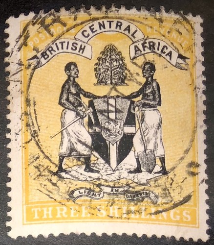bca-nyasaland-sg27-3-black-yellow-no-wmk-very-fine-used-blantyre-cv-90
