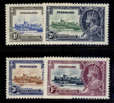 nyasaland-protectorate-gv-sg123-126-1935-silver-jubilee-set-lh-mint-cat-70