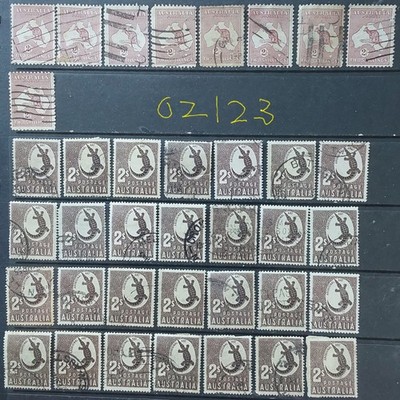 australia-1946-1948-selection-2-roos-crocs-col-vars-used-oz122