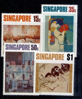 singapore-qeii-sg174-177-1972-art-set-nh-mint