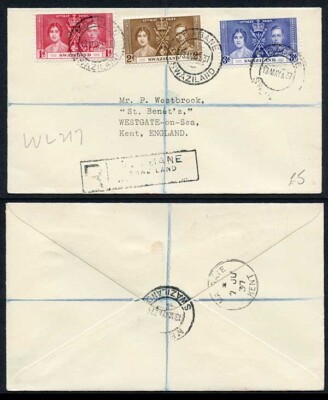 swaziland-1937-coronation-on-a-cover