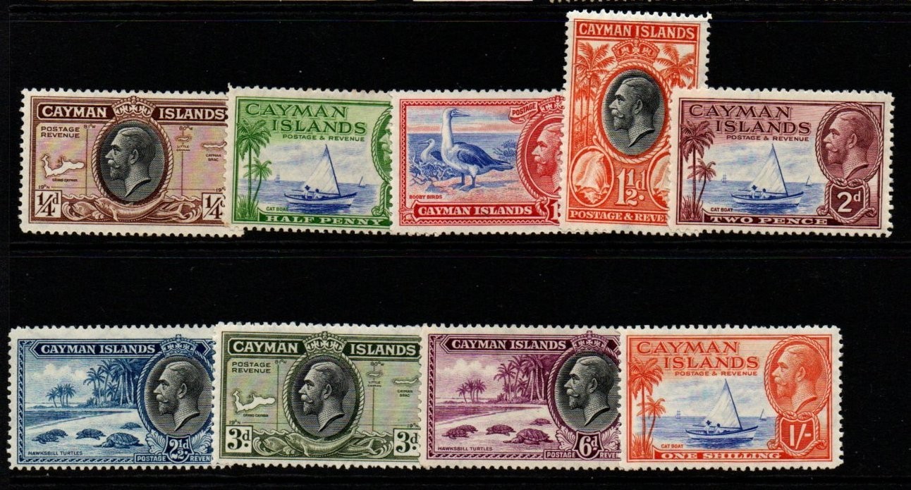 cayman-islands-sg96-104-1935-definitive-set-to-1-mtd-mint