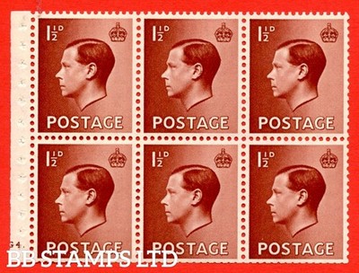 sg-459-b-pb3-1d-brown-a-fine-unmounted-mint-booklet-pane-of-6-cyli-b48710