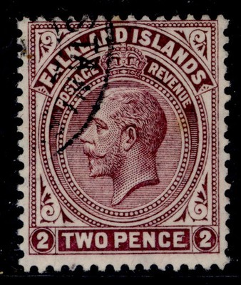 falkland-islands-gv-sg75c-2d-reddish-maroon-used-cat-25