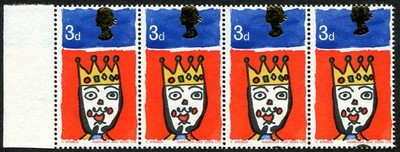 1966-3d-sg-713-progressive-upwards-shift-of-gold-queen-s-head-on-strip