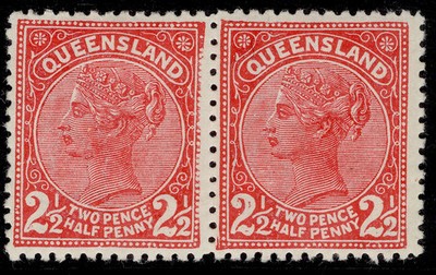 queensland-sg191-2-pair-outer-frame-partially-missing-right-hand-side-m-mint