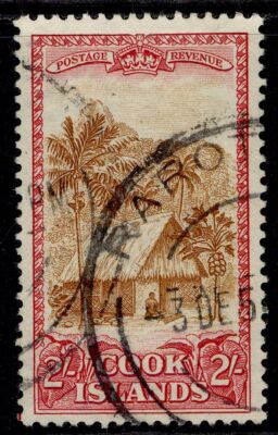 cook-islands-gvi-sg158-2s-yellow-brown-carmine-fine-used-cat-15