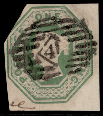 gb-qv-sg55-scarce-1s-green-cut-square-used-cat-1000