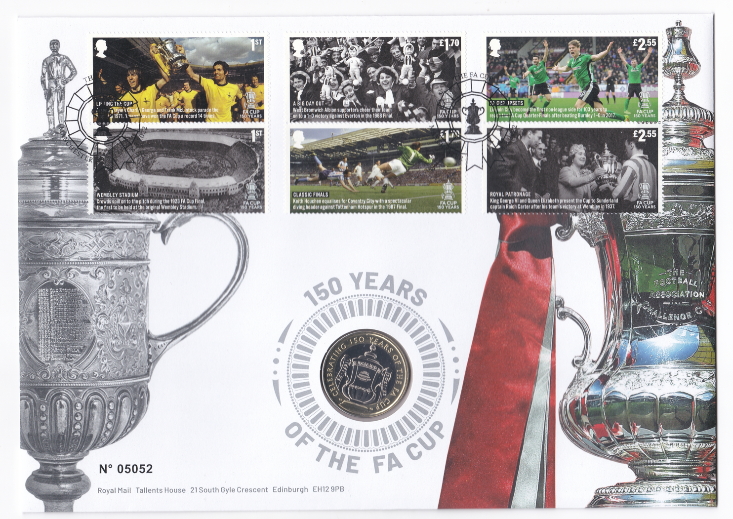 2022-2-gb-150-years-fa-cup-coin-cover-no-5052-mint