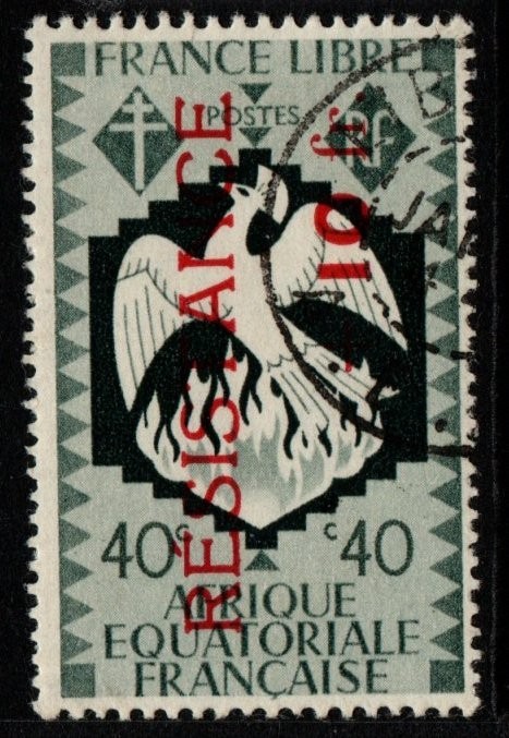 french-equatorial-africa-sg199-1944-40c-10f-french-aid-fund-fine-used