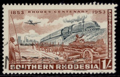southern-rhodesia-qeii-sg75-1s-black-red-brown-fine-used