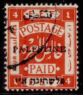 palestine-gv-sg19-4m-scarlet-fine-used
