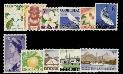 cook-islands-qeii-sg163-173-1963-complete-set-m-mint-cat-40