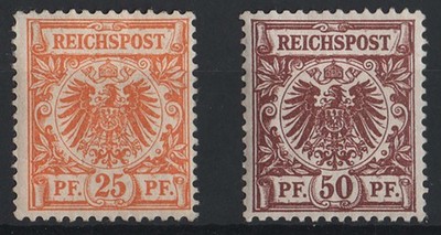 germany-1889-reichpost-25pf-50pf-fresh-m-mint-sg50b-51b-c100