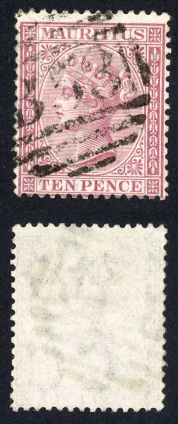mauritius-sg67-10d-maroon-wmk-crown-cc-cat-60-pounds