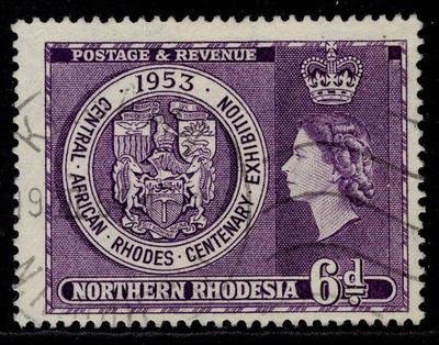 northern-rhodesia-qeii-sg59-6d-violet-fine-used