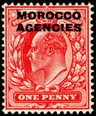 morocco-agencies-sg32-1d-scarlet-lh-mint