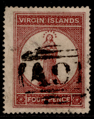 british-virgin-islands-qv-sg16-4d-lake-red-fine-used-cat-60