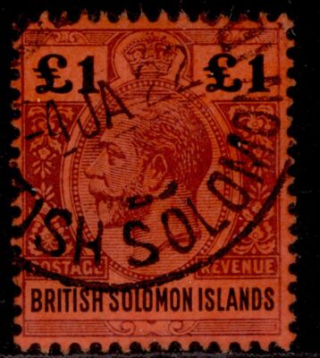british-solomon-islands-gv-sg38-1-purple-black-red-fine-used-cat-140-cds