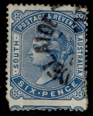 australia-south-australia-qv-sg190-6d-blue-fine-used