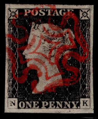 gb-qv-sg3-1d-grey-black-plate-2-very-fine-used-cat-425-red-mx-nk