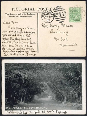 kevii-1905-hayling-island-cds-on-a-local-postcard