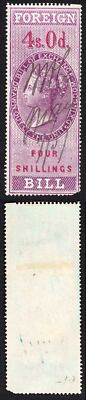 foreign-bill-bf40-4-red-values-perf-16-wmk-vr-surfaced-blued-paper