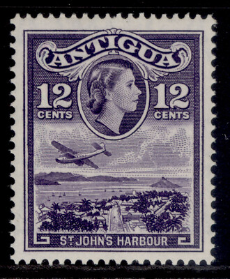 antigua-qeii-sg157-12c-violet-m-mint